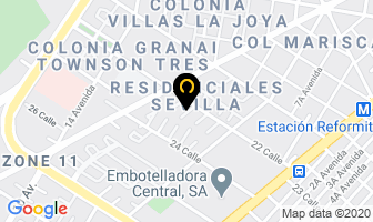 Mapa de Provar en Ciudad de Guatemala