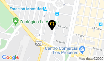 Mapa de Quick Shipping en Ciudad de Guatemala