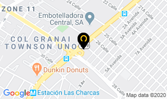Mapa de Radiadores Modine en Ciudad de Guatemala