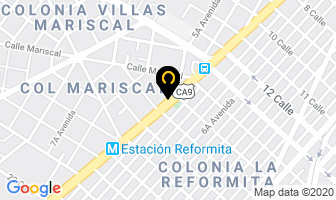 Mapa de Refractarios Nacionales S.a. en Ciudad de Guatemala