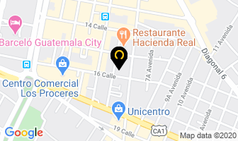 Mapa de Refrigeracion Total en Ciudad de Guatemala