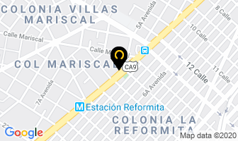 Mapa de Repuestos Clark en Ciudad de Guatemala