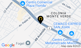 Mapa de Repuestos Copher Calzada San Juan en Mixco