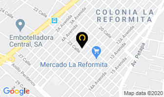 Mapa de Repuestos James en Ciudad de Guatemala