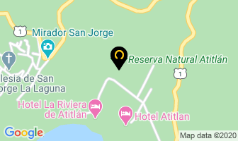 Mapa de Reserva Natural Atitlan en Panajachel