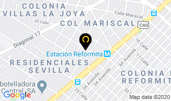 Mapa de Residencia Tercera Edad en Ciudad de Guatemala