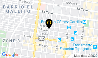 Mapa de Retemac en Ciudad de Guatemala