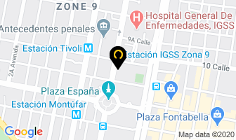 Mapa de Ricza en Ciudad de Guatemala