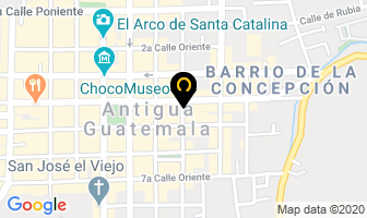 Mapa de Rollingstone Salon en Antigua Guatemala
