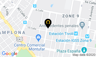 Mapa de Servisa en Ciudad de Guatemala