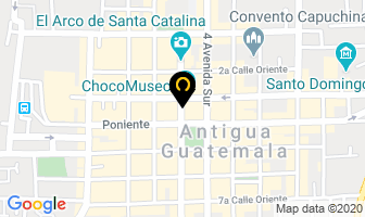 Mapa de Shooga en Antigua Guatemala