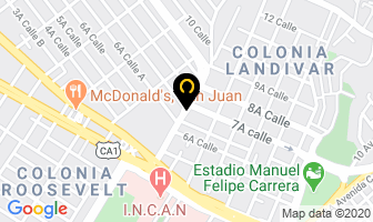 Mapa de Siscom en Ciudad de Guatemala