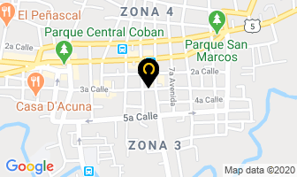 Mapa de Sistel en Cobán