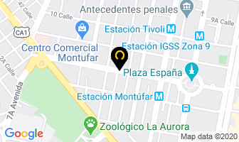Mapa de Sts en Ciudad de Guatemala