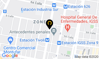 Mapa de Suministros Ilimitados en Ciudad de Guatemala
