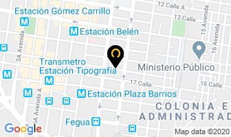 Mapa de Super Comidas Cheng's S.a. en Ciudad de Guatemala
