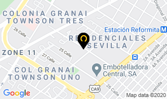 Mapa de T.a.g. en Ciudad de Guatemala