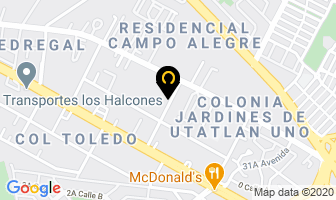 Mapa de Tallleres Rea en Ciudad de Guatemala