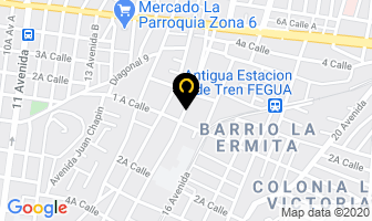 Mapa de Taxis Gussa en Ciudad de Guatemala