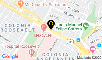 Mapa de Tecnidefensas Davis en Ciudad de Guatemala