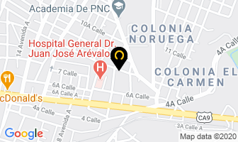 Mapa de Tejidos Geofran en Ciudad de Guatemala