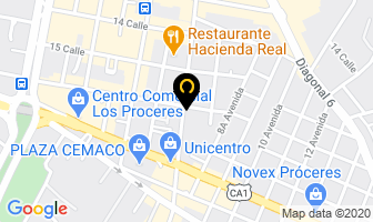 Mapa de Threading en Ciudad de Guatemala