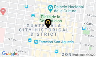 Mapa de Trajes Leonardo en Ciudad de Guatemala