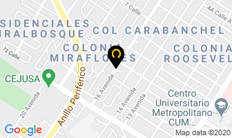 Mapa de Transporte De Carga De Oriente en Ciudad de Guatemala