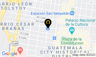 Mapa de Transurbano en Ciudad de Guatemala