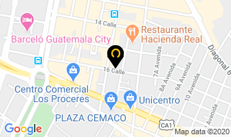 Mapa de Turix Activo en Ciudad de Guatemala