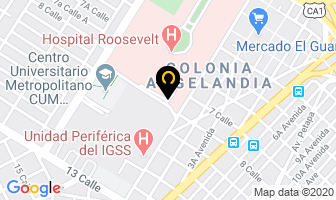 Mapa de Unidad Nacional De Oftalmologia en Ciudad de Guatemala