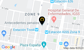 Mapa de Ups en Ciudad de Guatemala