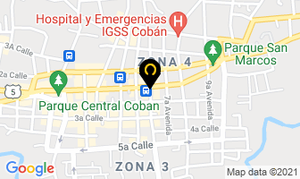 Mapa de Urbe Legal en Cobán