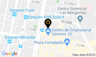 Mapa de Urbis en Ciudad de Guatemala