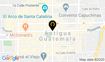 Mapa de Vela Edwin Roberto Dr. en Antigua Guatemala