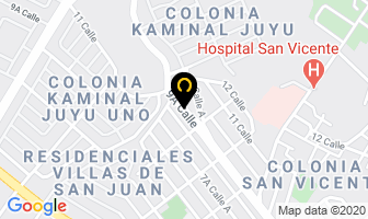 Mapa de Vidrios Perfiles Y Ventaneria Mana en Ciudad de Guatemala