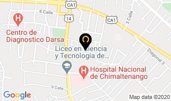 Mapa de Volumen Producciones en Chimaltenango