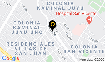 Mapa de Xela Bodegas en Ciudad de Guatemala