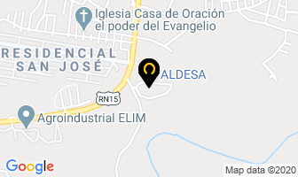 Mapa de Aldesa en Tegucigalpa