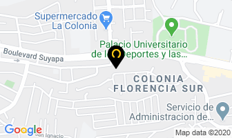 Mapa de Amnet en Tegucigalpa