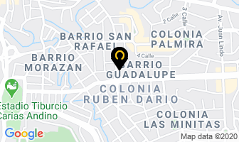 Mapa de Cedac-La Universidad Del Diseño en Tegucigalpa