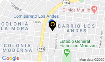 Mapa de Comisariato Los Andes en San Pedro Sula