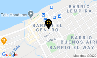 Mapa de Hotel Mango en Tela