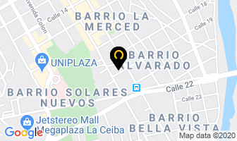 Mapa de Imvesa en La Ceiba