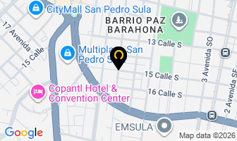Mapa de Multi Servicios De Construcción Inversiones Ramirez en San Pedro Sula