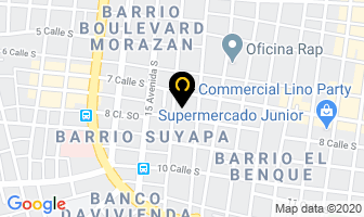 Mapa de Supermercado Junior en San Pedro Sula