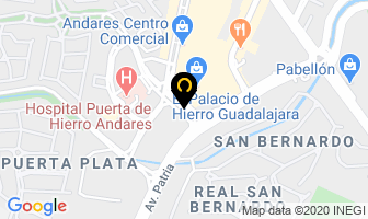 Mapa de 100% Natural en Zapopan