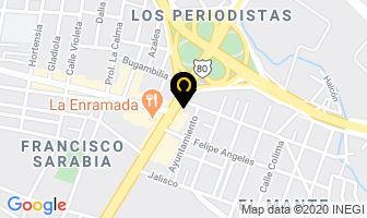 Mapa de Actsa Tresguerras en Zapopan