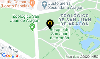 Mapa de Acuario Aragon en Ciudad de Mexico