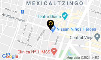 Mapa de Adis Rent A Car en Guadalajara